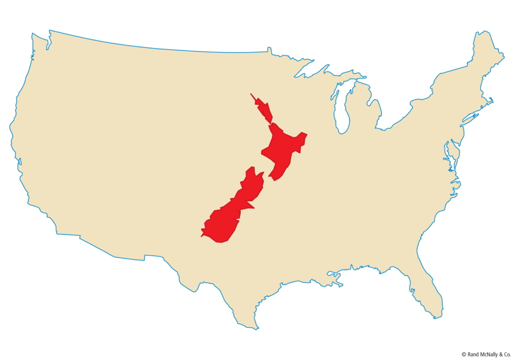 Size of New Zealand