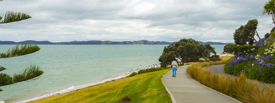 Walking Trek at Omana Beach Auckland New Zealand