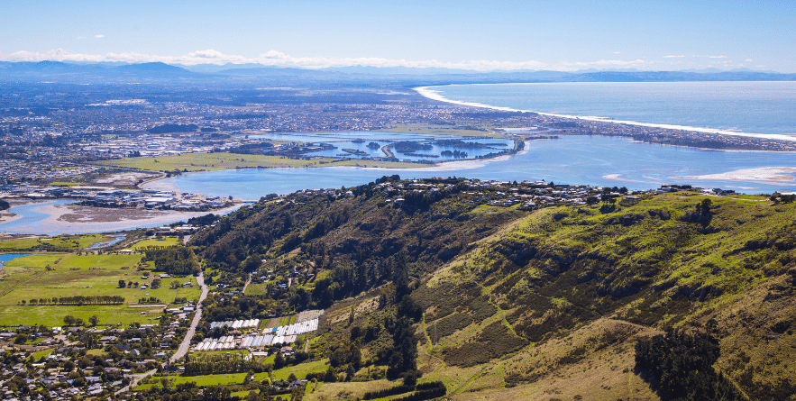 View over Christchurch, New Zealand