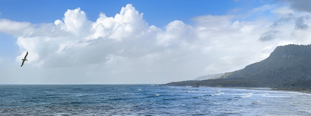 View of Tasman Sea, New Zealand