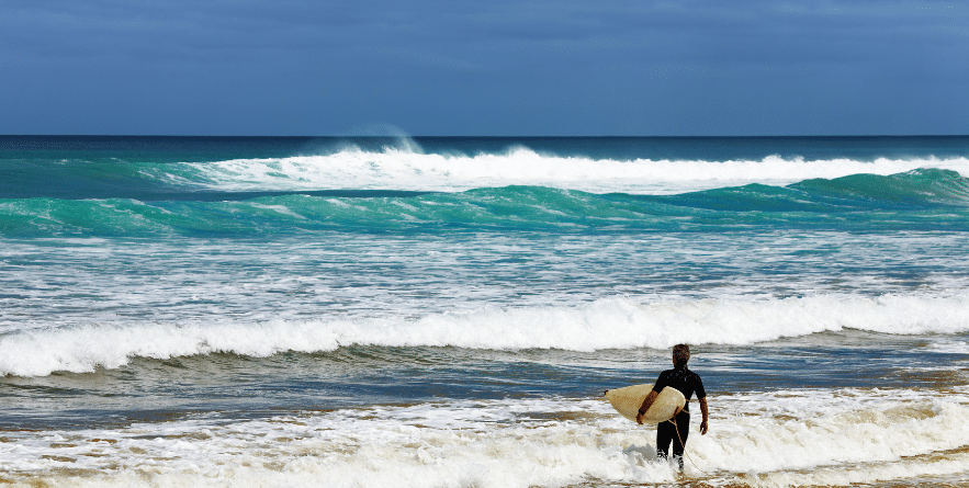 Surfing in New Zealand