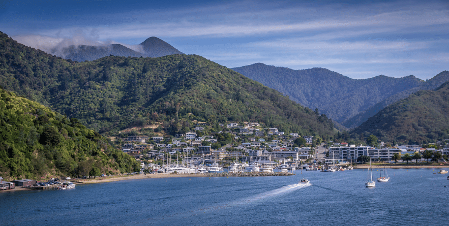 Scenic view of Picton, South Island, New Zealand