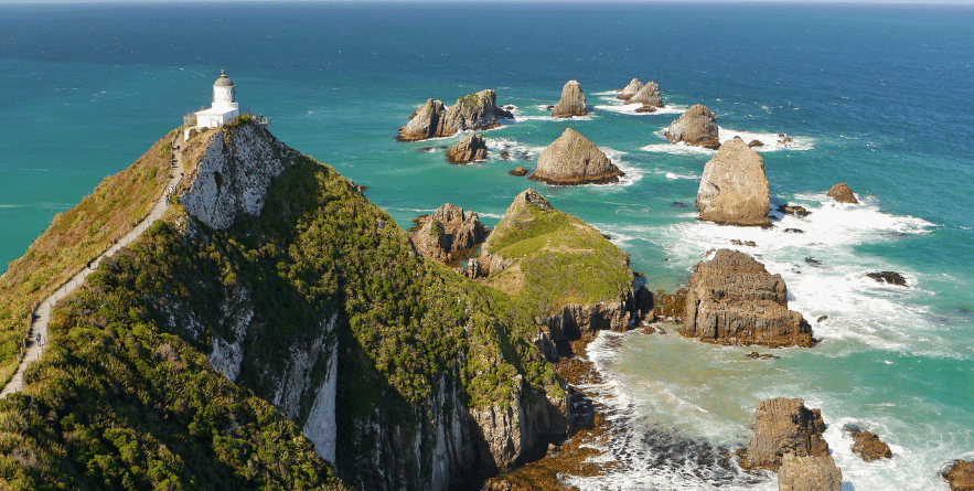 View of Nugget Point, New Zealand