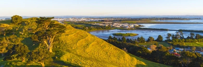View from Mangere Mountain Summit, Auckland - New Zealand